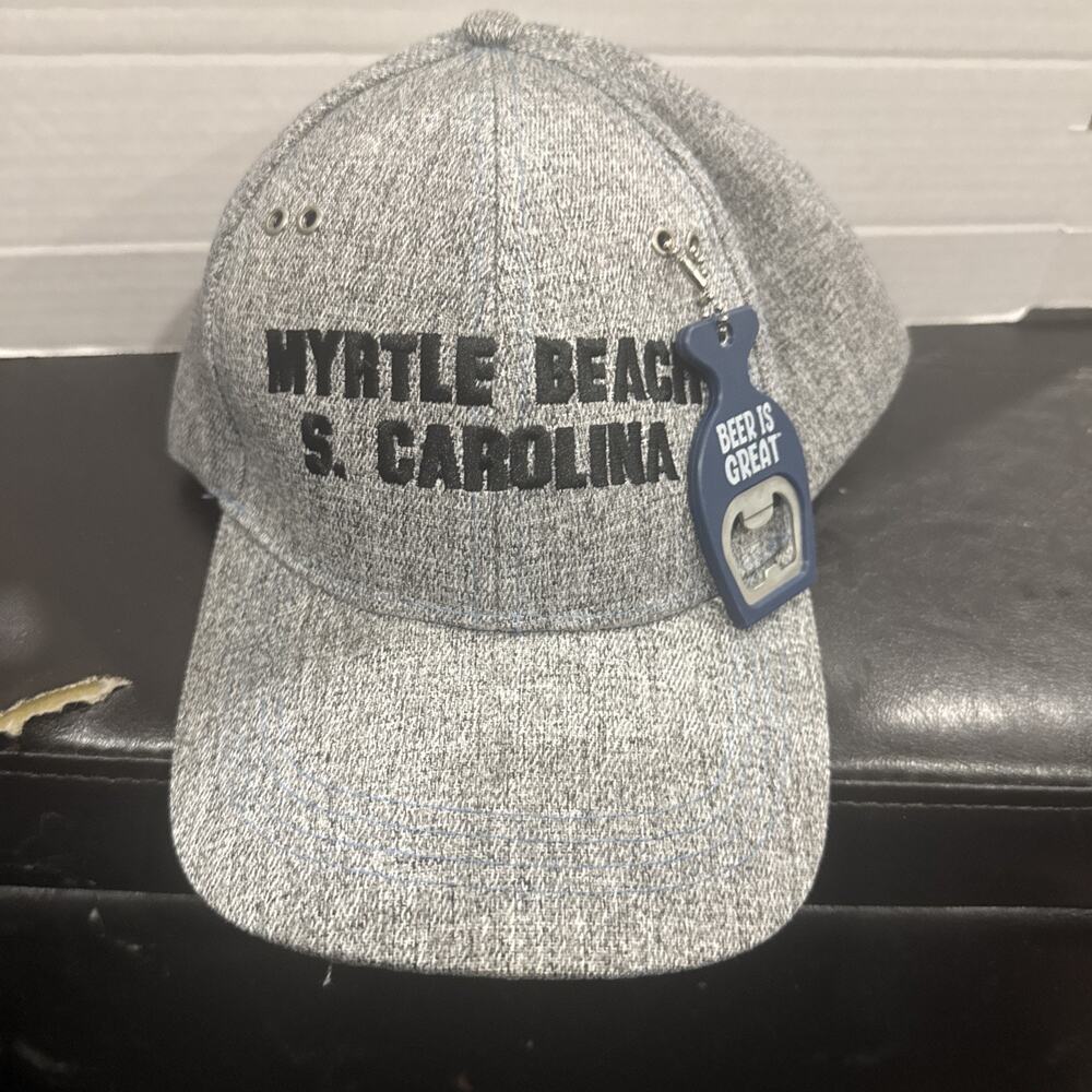 Ripley’s Myrtle Beach SC Bottle Opener Hat Gray Tourist Cap OSFM